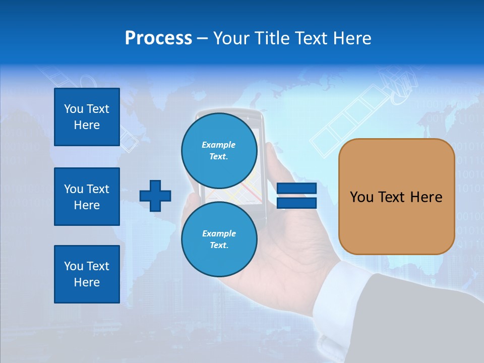 Position Satellite Device PowerPoint Template