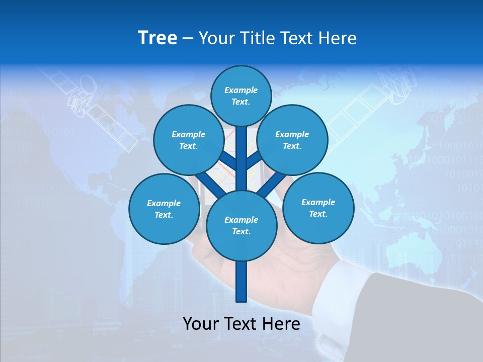 Position Satellite Device PowerPoint Template