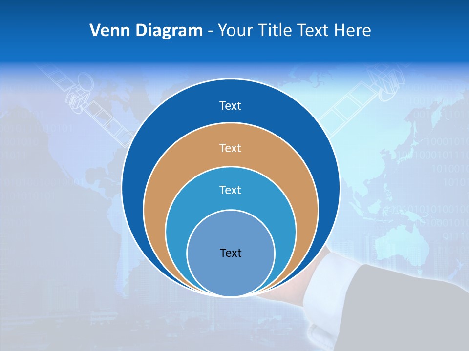 Position Satellite Device PowerPoint Template