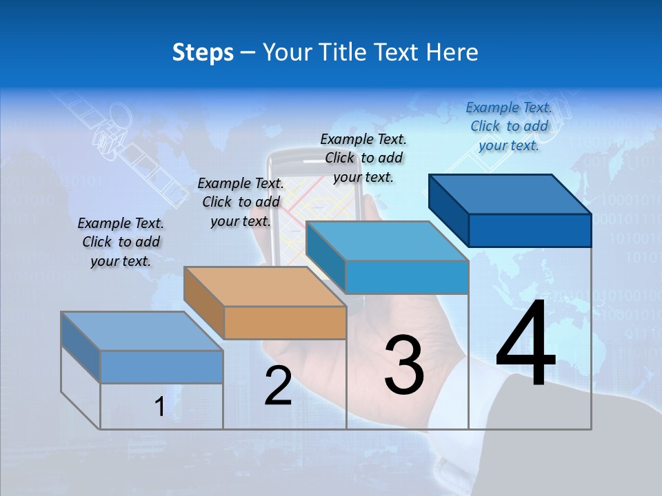 Position Satellite Device PowerPoint Template