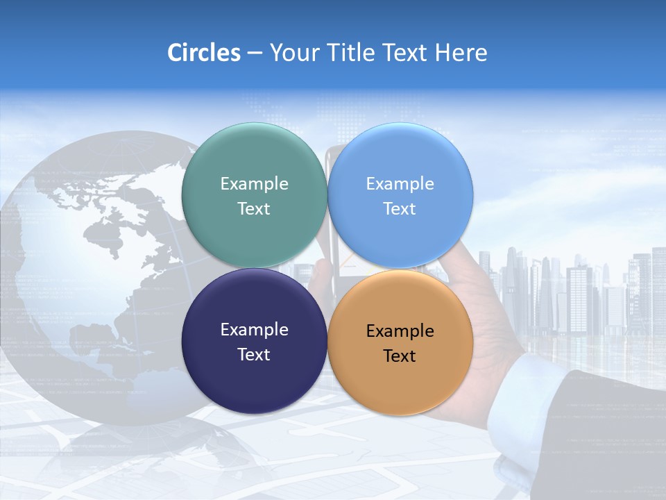 Satellite Global Positioning System Phone PowerPoint Template
