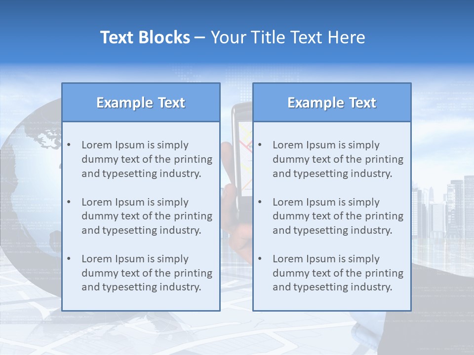 Satellite Global Positioning System Phone PowerPoint Template
