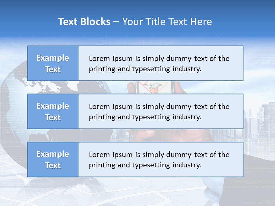 Satellite Global Positioning System Phone PowerPoint Template