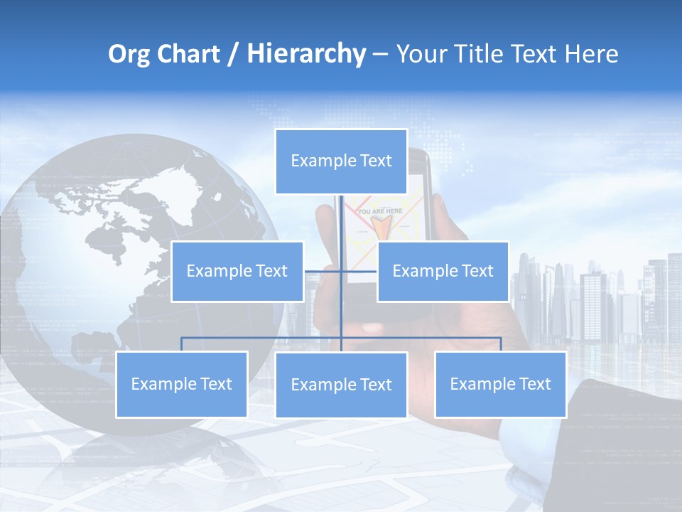Satellite Global Positioning System Phone PowerPoint Template