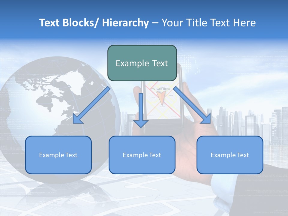 Satellite Global Positioning System Phone PowerPoint Template