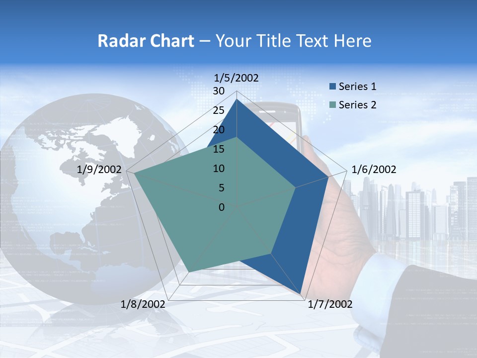 Satellite Global Positioning System Phone PowerPoint Template
