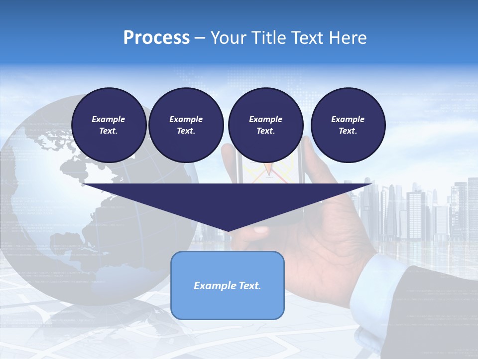 Satellite Global Positioning System Phone PowerPoint Template