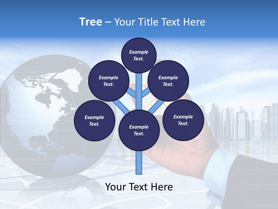 Satellite Global Positioning System Phone PowerPoint Template