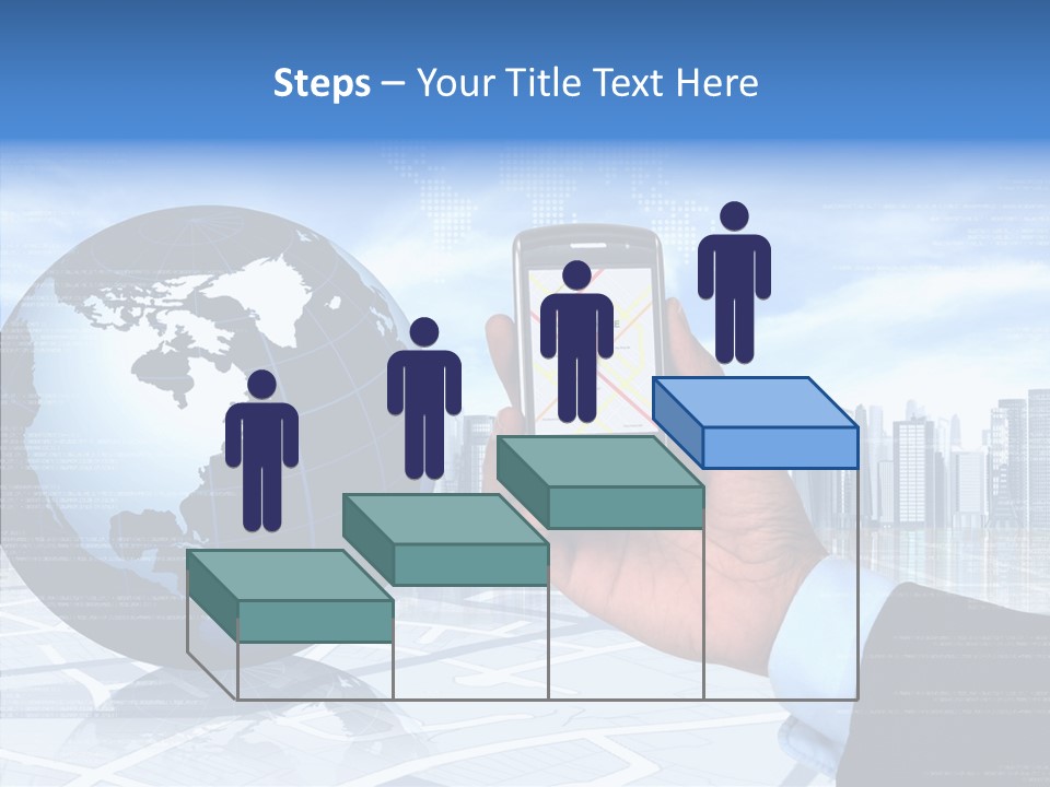 Satellite Global Positioning System Phone PowerPoint Template