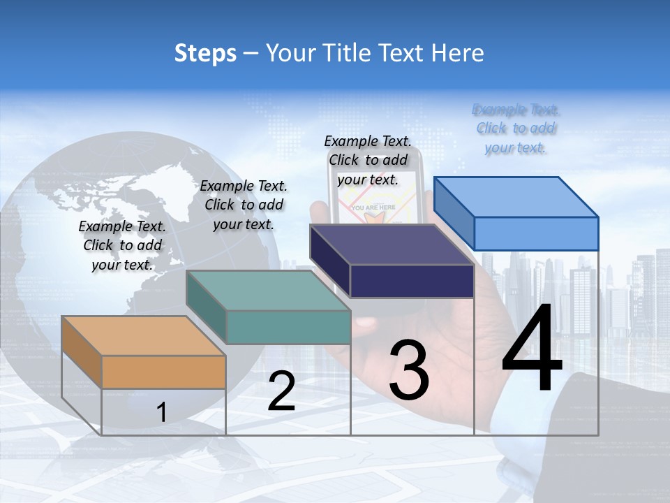 Satellite Global Positioning System Phone PowerPoint Template
