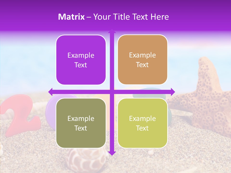 Sun Water Calendar PowerPoint Template