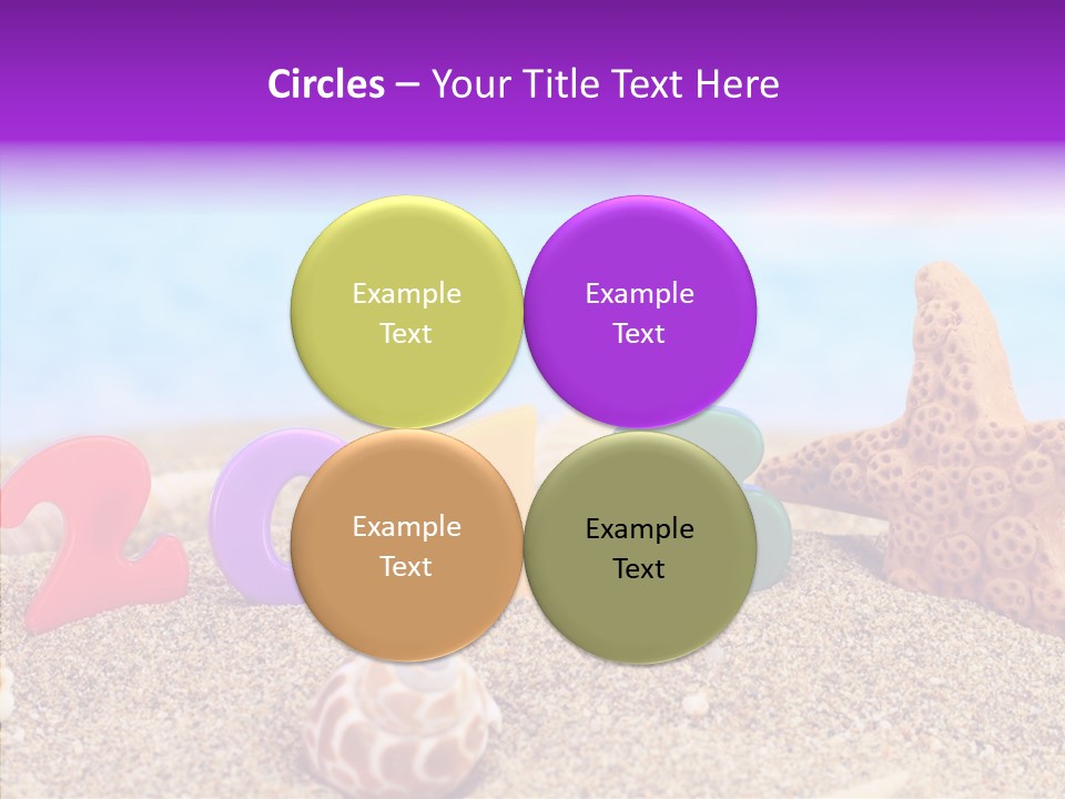 Sun Water Calendar PowerPoint Template