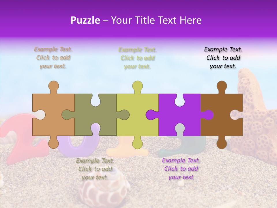 Sun Water Calendar PowerPoint Template