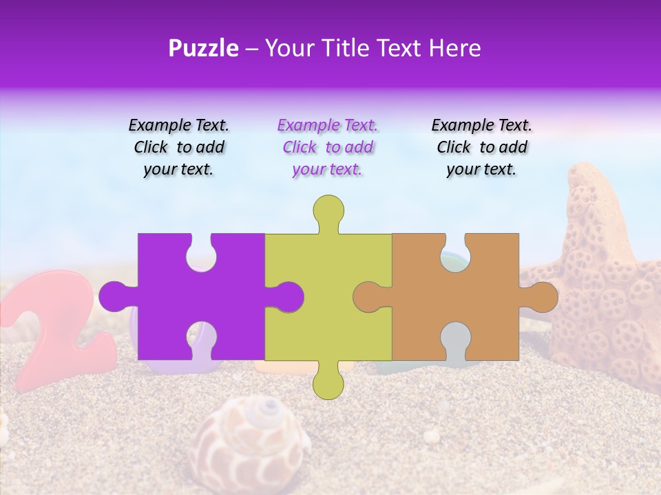 Sun Water Calendar PowerPoint Template