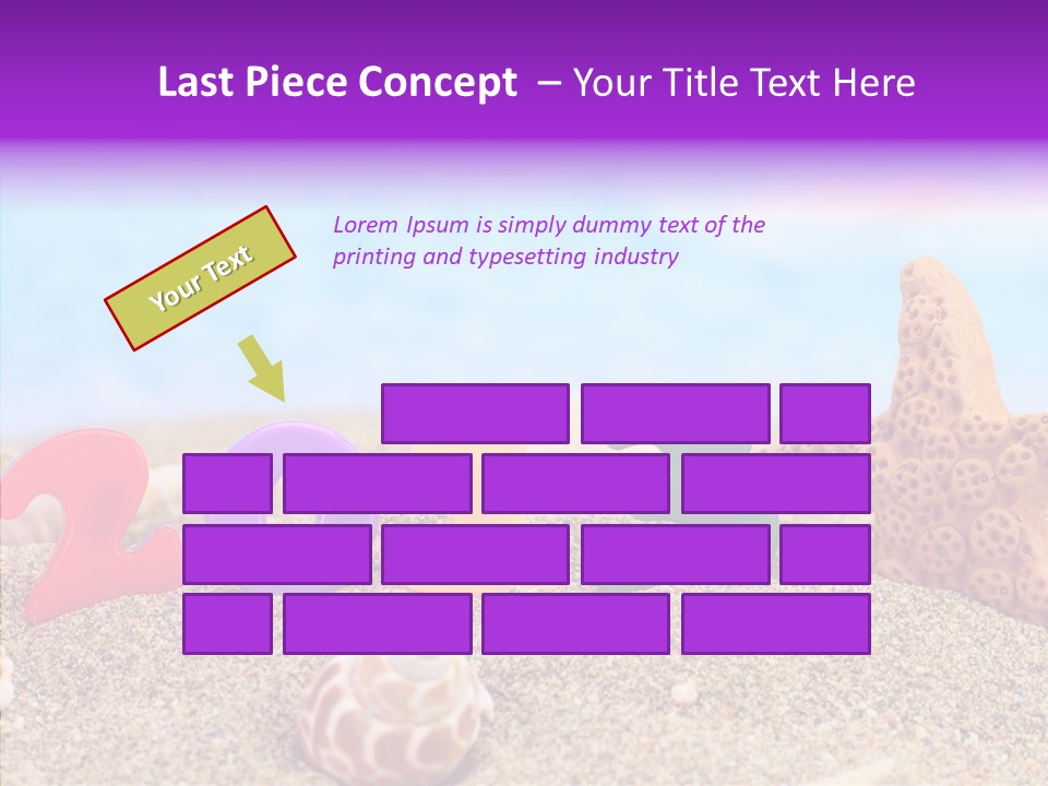 Sun Water Calendar PowerPoint Template