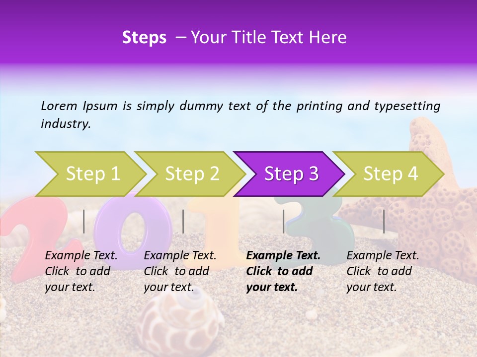 Sun Water Calendar PowerPoint Template