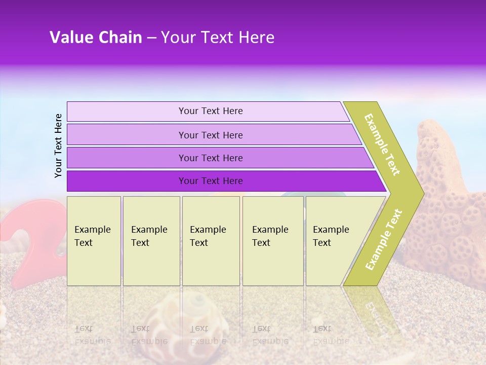 Sun Water Calendar PowerPoint Template