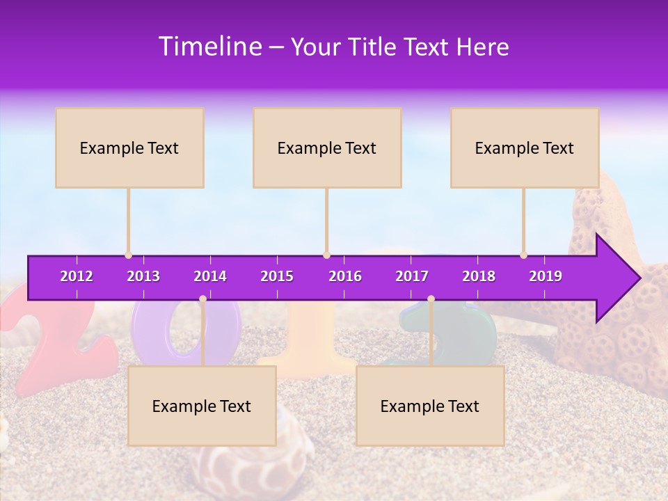 Sun Water Calendar PowerPoint Template