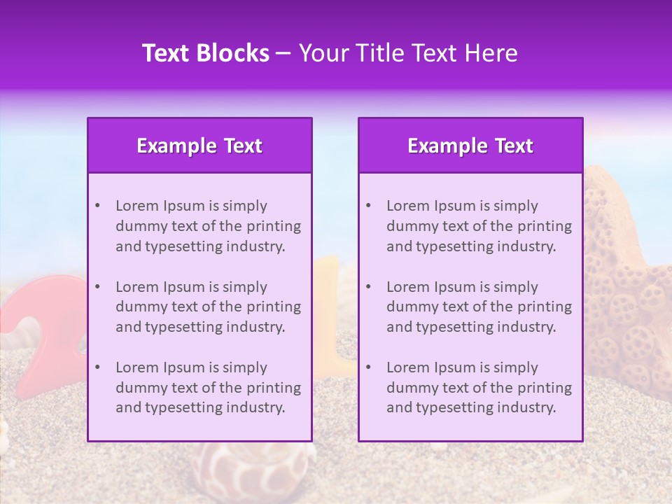 Sun Water Calendar PowerPoint Template