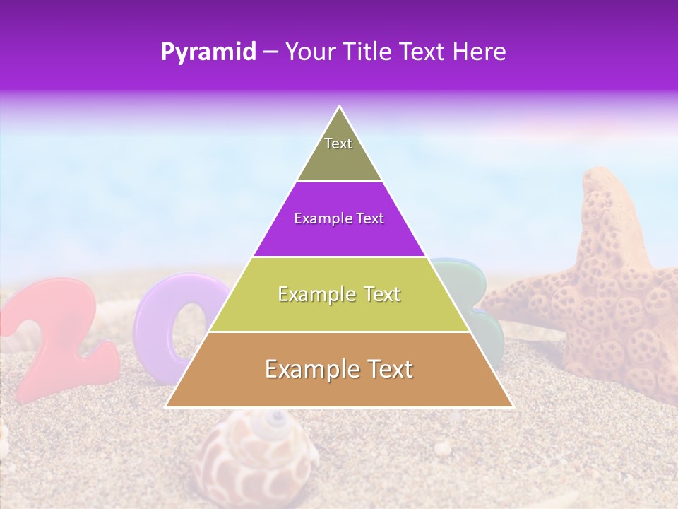 Sun Water Calendar PowerPoint Template