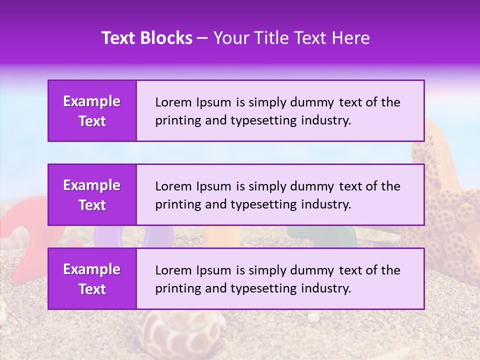Sun Water Calendar PowerPoint Template