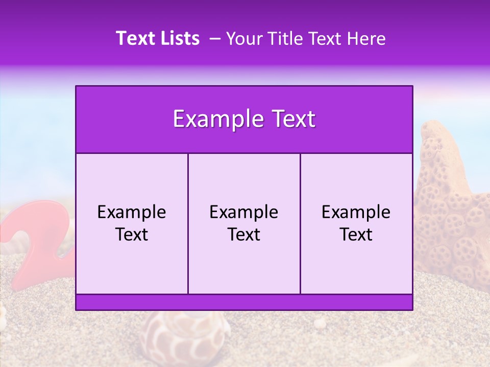 Sun Water Calendar PowerPoint Template