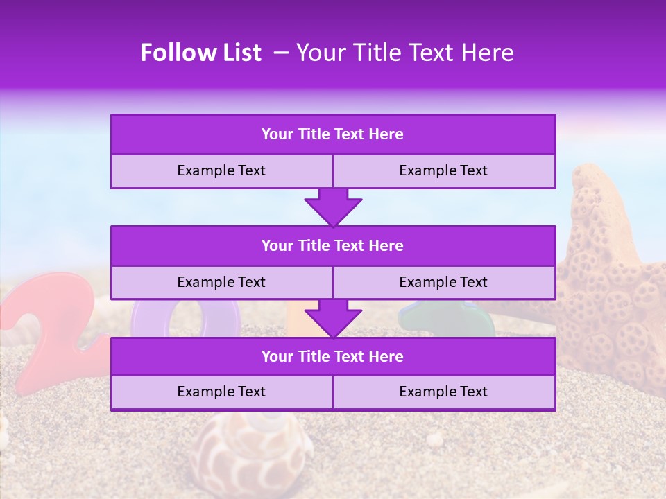 Sun Water Calendar PowerPoint Template