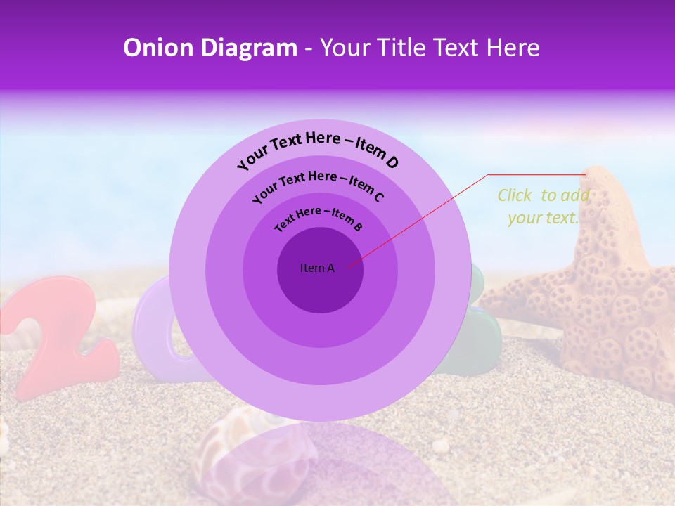 Sun Water Calendar PowerPoint Template