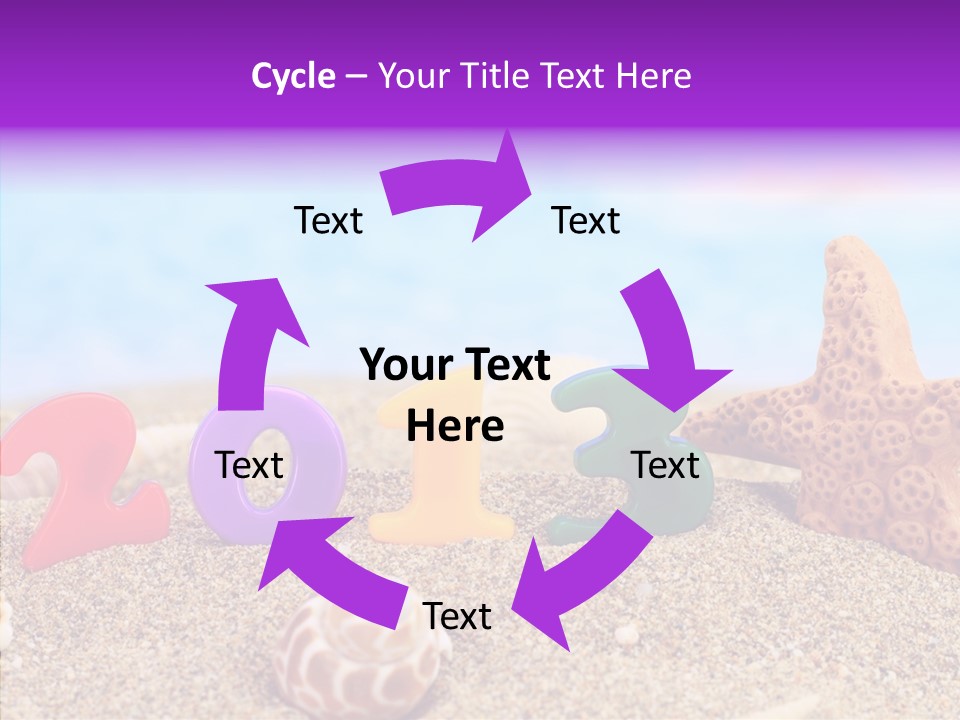 Sun Water Calendar PowerPoint Template