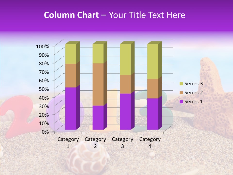 Sun Water Calendar PowerPoint Template