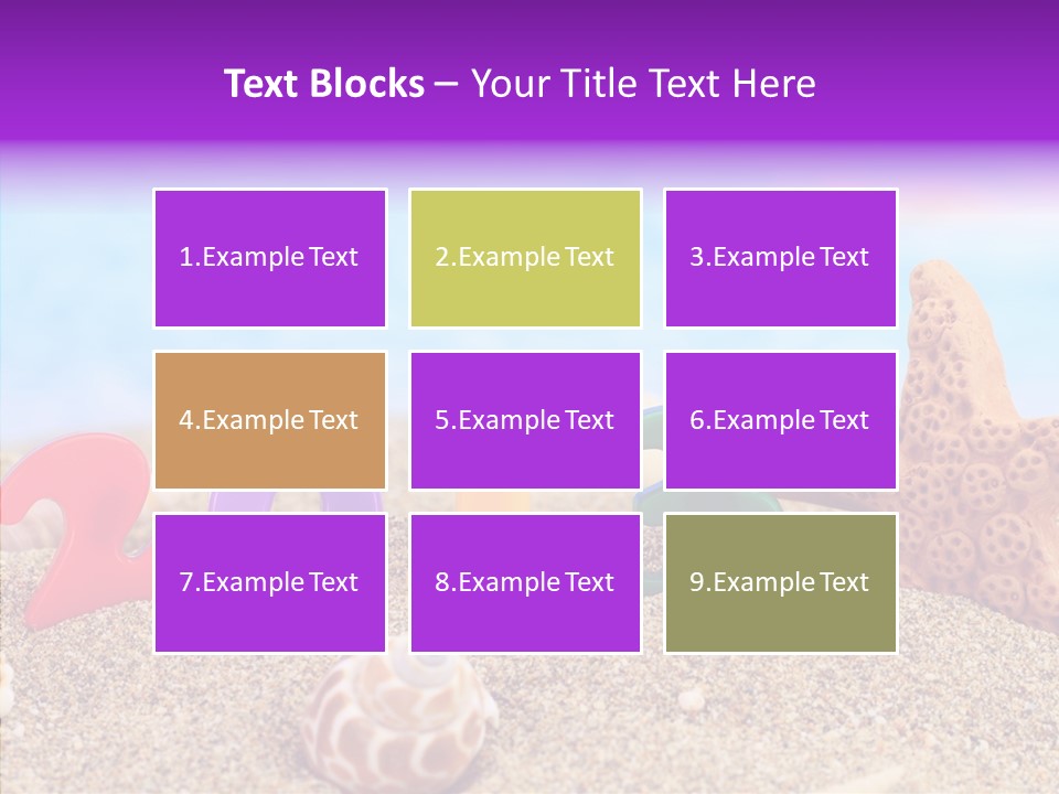Sun Water Calendar PowerPoint Template