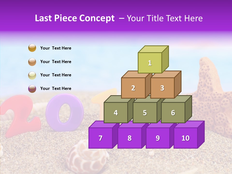 Sun Water Calendar PowerPoint Template