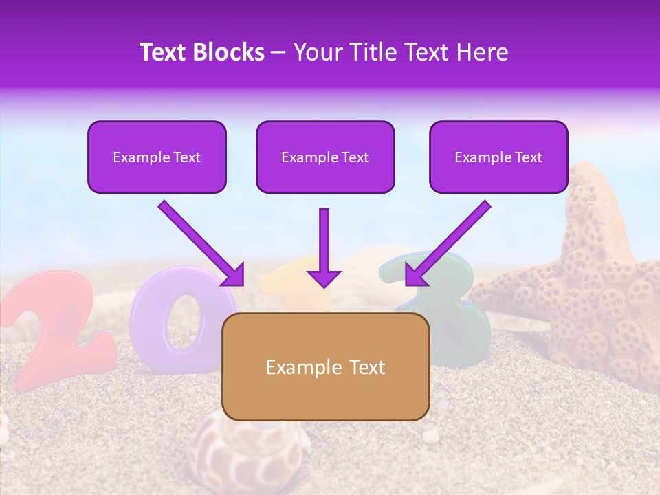Sun Water Calendar PowerPoint Template