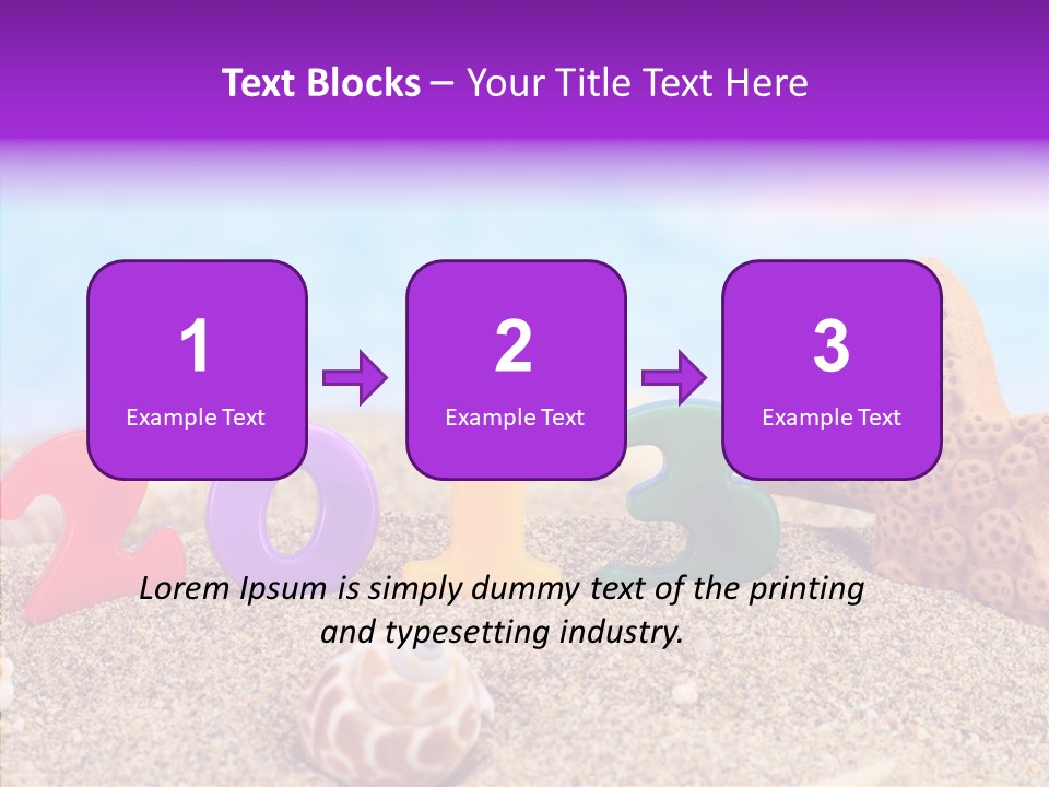 Sun Water Calendar PowerPoint Template