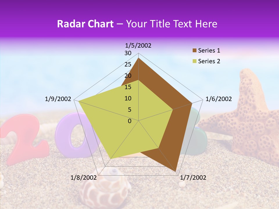 Sun Water Calendar PowerPoint Template