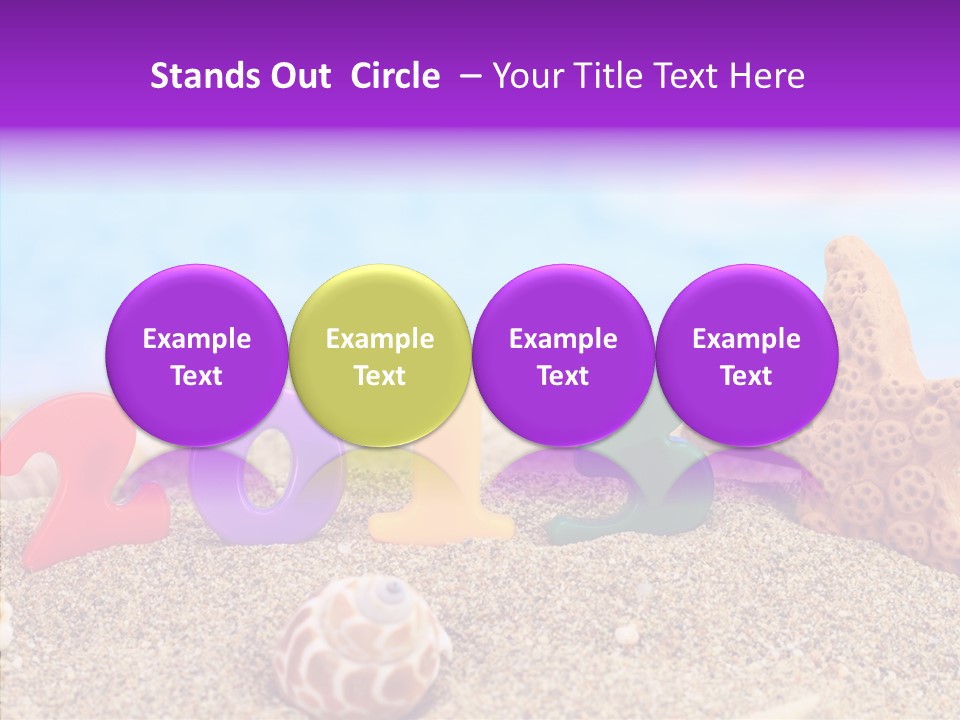 Sun Water Calendar PowerPoint Template