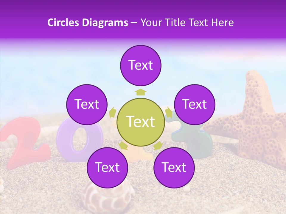 Sun Water Calendar PowerPoint Template