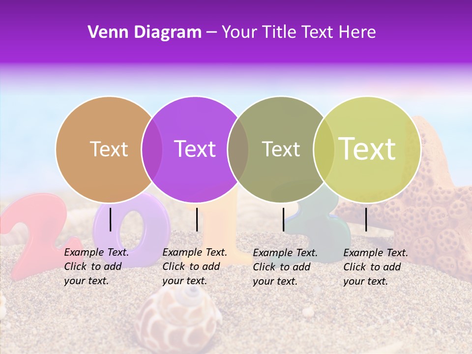 Sun Water Calendar PowerPoint Template
