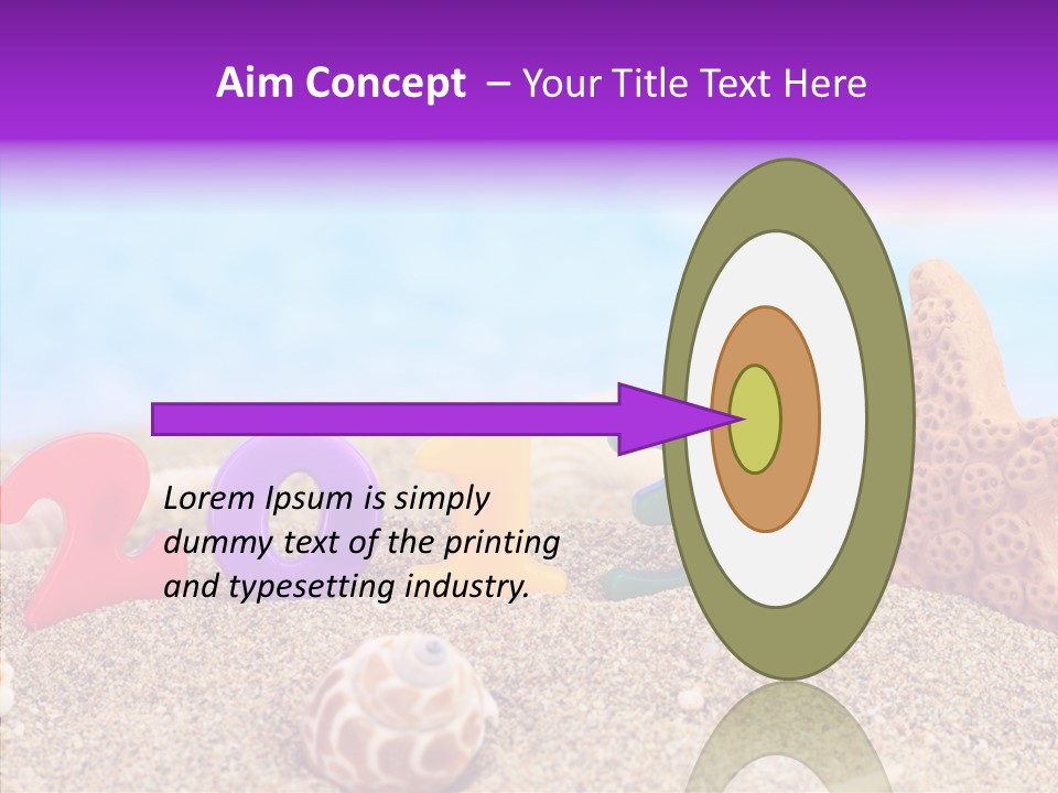 Sun Water Calendar PowerPoint Template