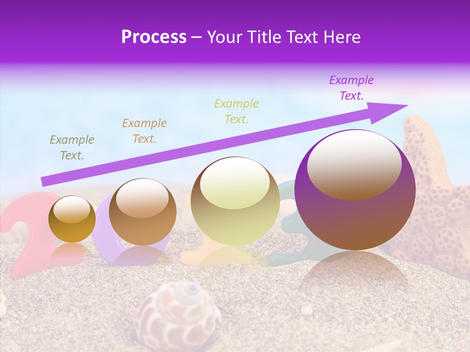 Sun Water Calendar PowerPoint Template