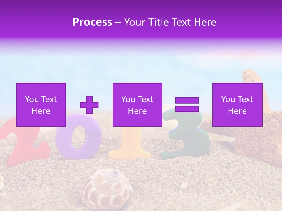 Sun Water Calendar PowerPoint Template