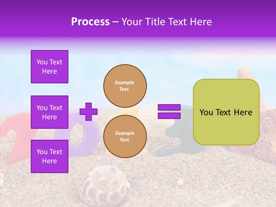 Sun Water Calendar PowerPoint Template