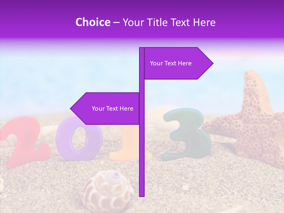 Sun Water Calendar PowerPoint Template