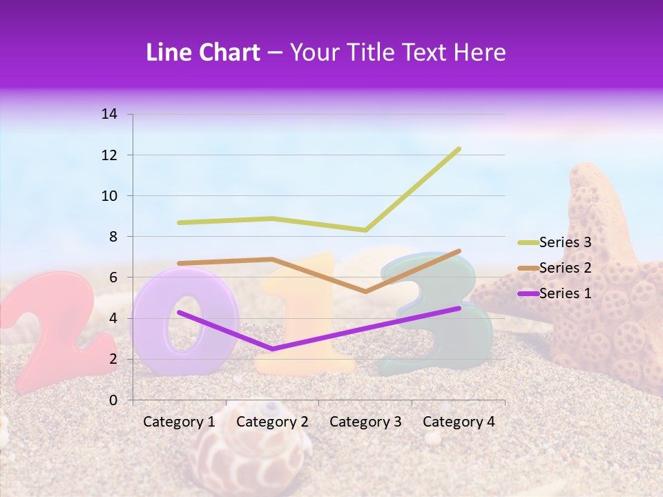 Sun Water Calendar PowerPoint Template