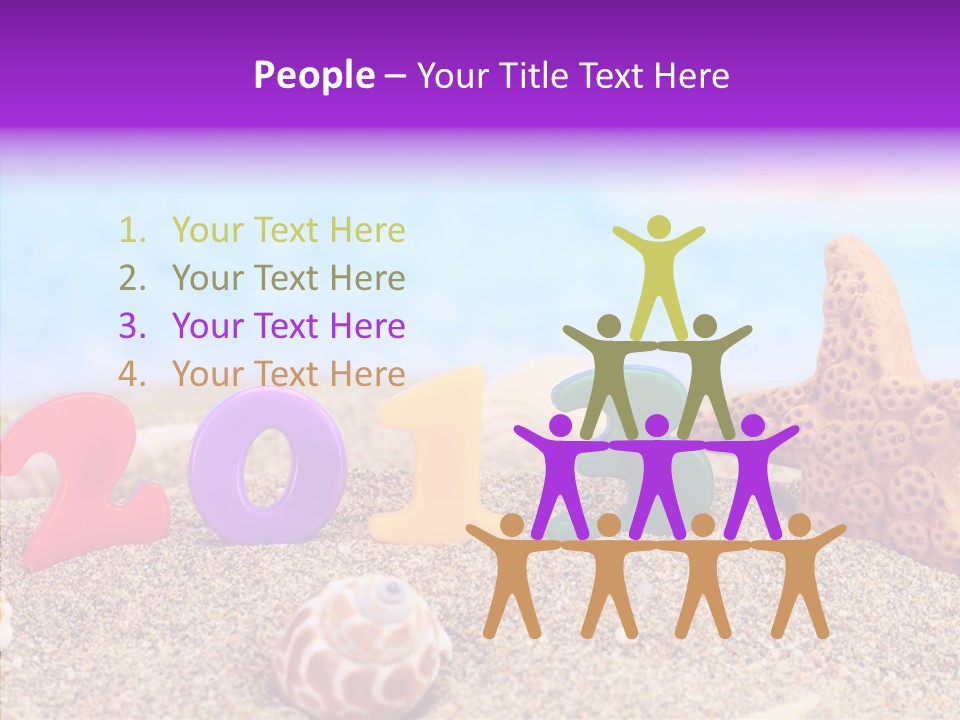 Sun Water Calendar PowerPoint Template