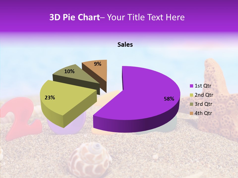 Sun Water Calendar PowerPoint Template