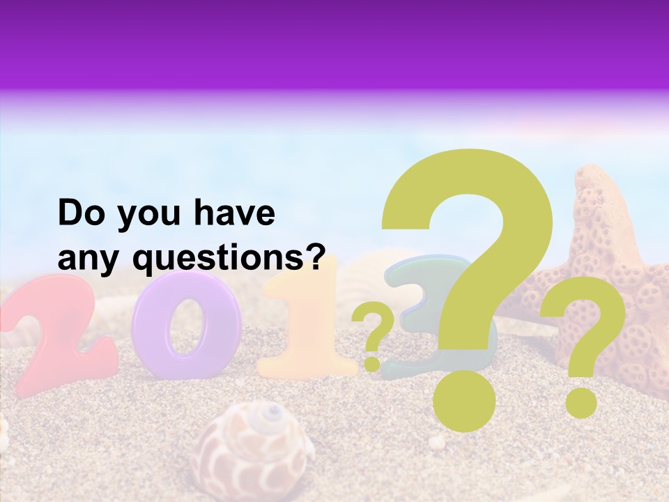 Sun Water Calendar PowerPoint Template