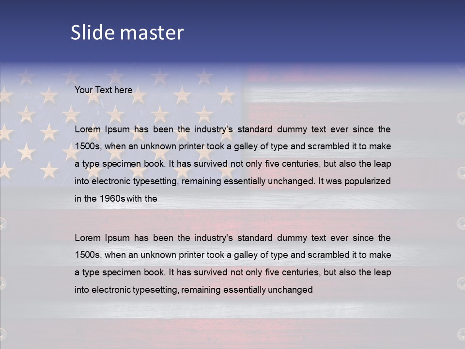 Patriot Hero Plate PowerPoint Template
