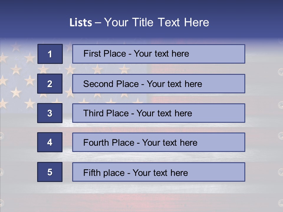 Patriot Hero Plate PowerPoint Template