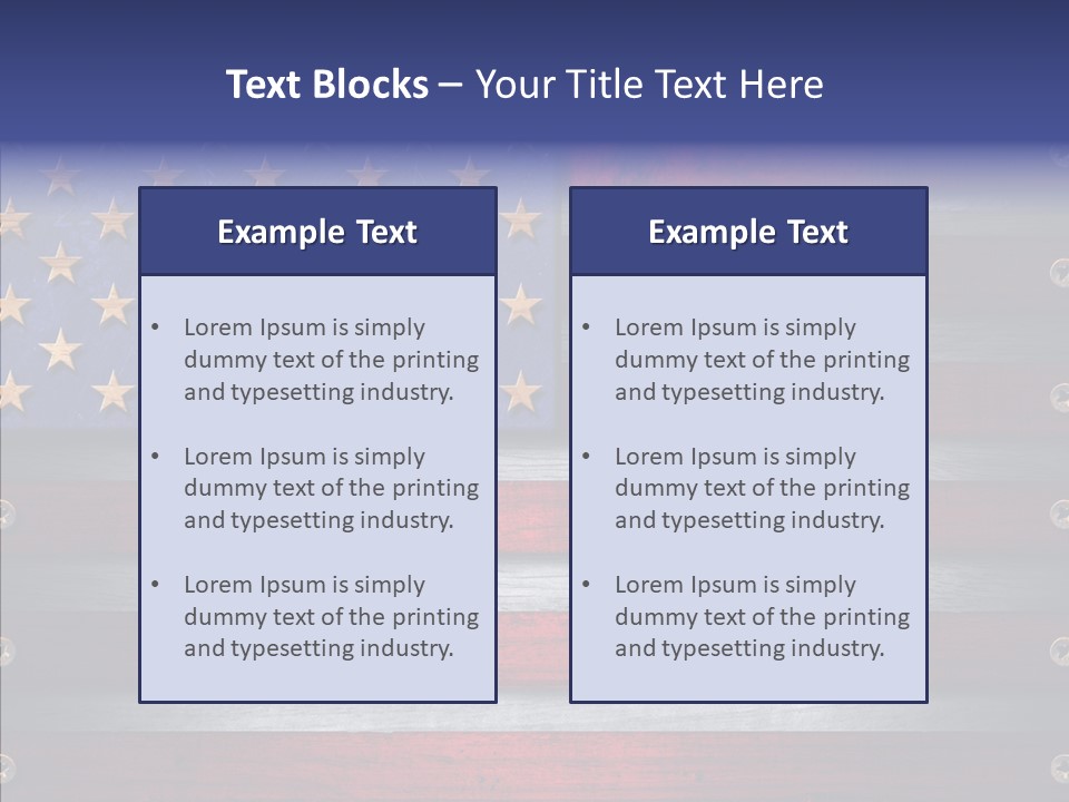 Patriot Hero Plate PowerPoint Template
